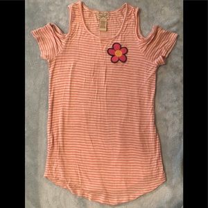 Eyelash Couture Girls Cold Shoulder Shirt